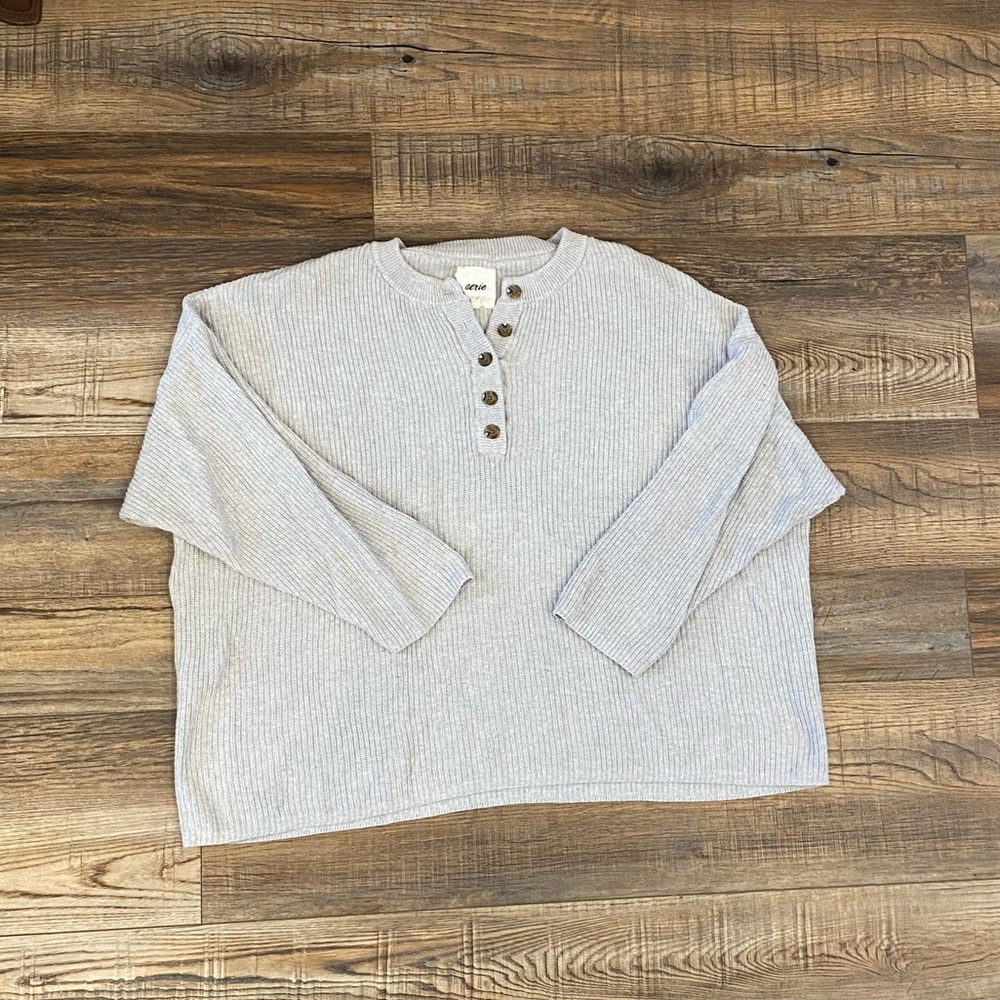Aerie Oversized Henley Sweater
